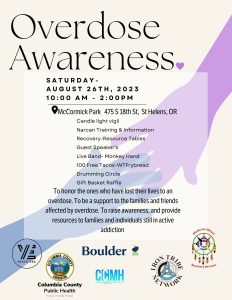 Color Flyer Overdose Awareness Day Sat August 26 2023 Event